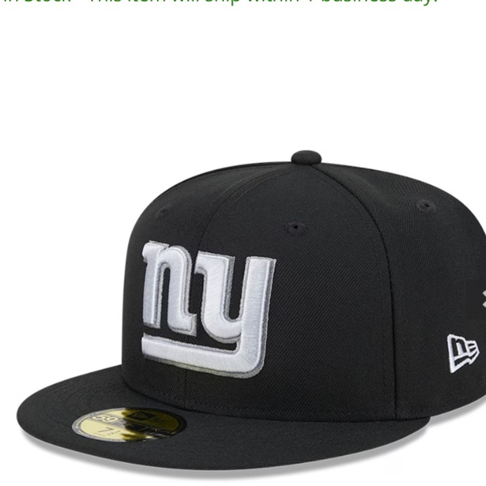 New 7 5/8 Men's New York Giants Fitted Hat